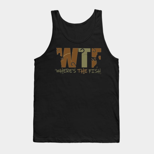 Where's The Fish - Fishing Tank Top by bonsauba